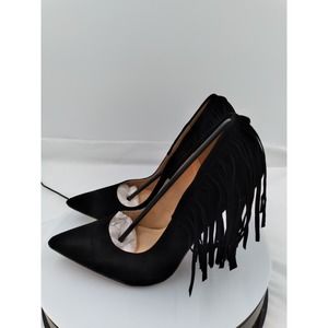 PLAZA-S BLACK SUEDE PUMP by Shiekh, 5" heel size 8